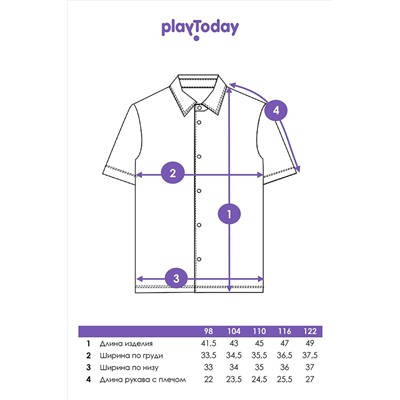 Рубашка PLAYTODAY, 1088601