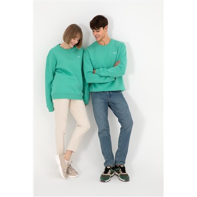 Erkek Mint Basic Sweatshirt