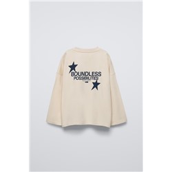 T-SHIRT WITH SLOGAN