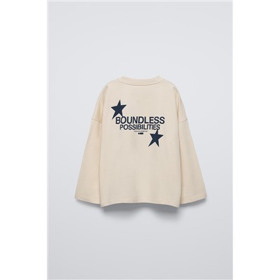 T-SHIRT WITH SLOGAN