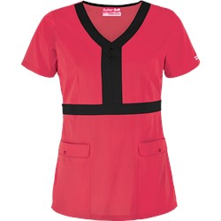 UA Butter-Soft STRETCH Scrubs by UA™ Contrast Empire Waist Top