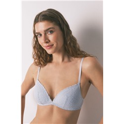 Sujetador CHARMING relleno encaje azul