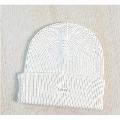 Зимняя теплая хлопковая шапка с вышитыми буквами и объемной вязкой LACOST*E ОРИГИНАЛ!