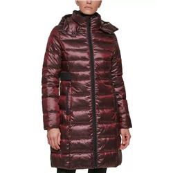 CALVIN KLEIN Women's Shine Hooded Packable Puffer Coat