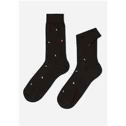 Kurze Herrensocken mit Büromuster