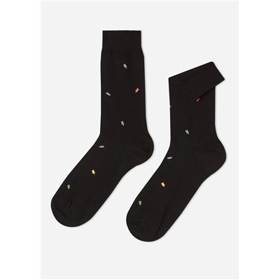 Kurze Herrensocken mit Büromuster