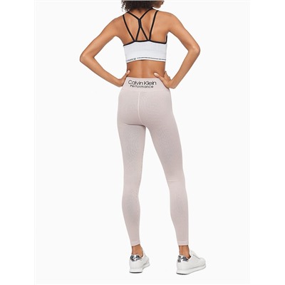 Performance Ribbed High Waist Full Length Leggings