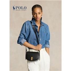 Изысканная кожаная сумка-седло RALPH LAURE*N