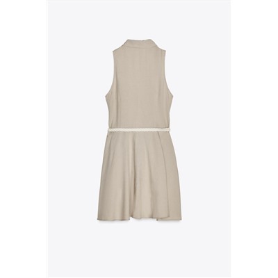 BELTED MINI DRESS