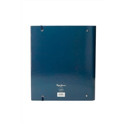 Archivador y hojas de recambio Azul marino - 28 x 32 x 3,5 cm