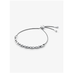 MICHAEL KORS Precious Metal-Plated Sterling Silver Mercer Link Slider Bracelet