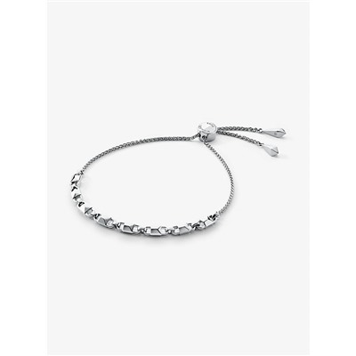 MICHAEL KORS Precious Metal-Plated Sterling Silver Mercer Link Slider Bracelet