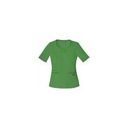 Cherokee Workwear Scrubs Novelty Crossed V-neck 3 Pocket Top