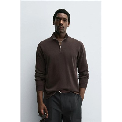 Мужской пуловер с короткой молнией  ZAR*A ОРИГИНАЛ!