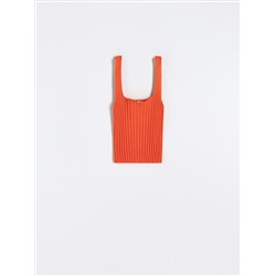 Crop Top aus Rippstrick