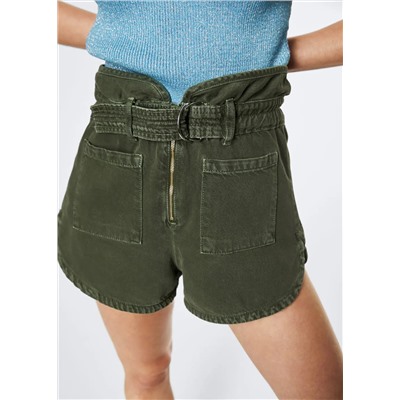 Short vaquero paperbag  -  Mujer | MANGO OUTLET Melilla