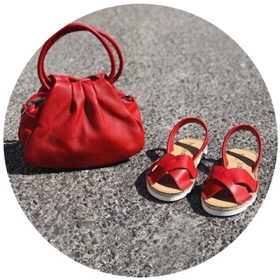 КОМБО AB. ZAPATOS Cruz-Yute ROJO+PELLE · LUX АКЦИЯ
