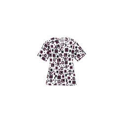 UA Funky Geo Wine Scrub Top