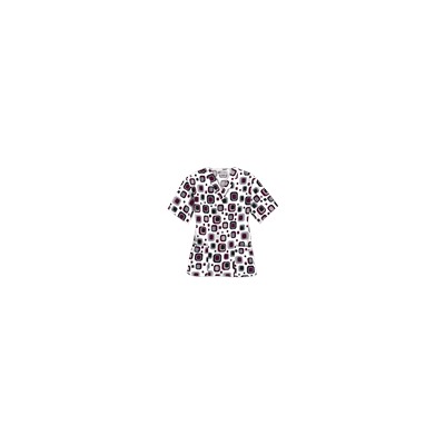 UA Funky Geo Wine Scrub Top