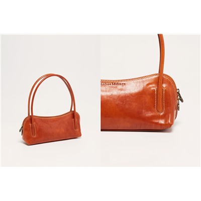 Bolso de piel Anie Camel
