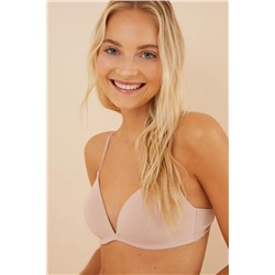 CHARMING Sujetador triangular algodón nude