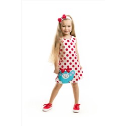 Denokids Mavi Ayıcık Elbise+Saç Bandı CFF-19Y1-179