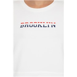 Kadın Ekru Bisiklet Yaka Sweatshirt