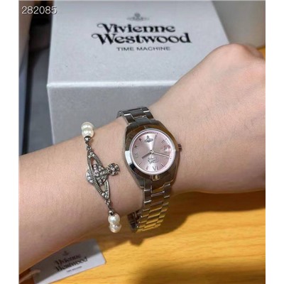 Женские наручные часы с розовым циферблатом  Vivienn*e Westwoo*d