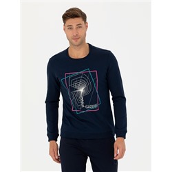 Lacivert Regular Fit Sweatshirt
