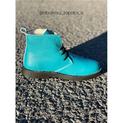 Ab.Zapatos 4619/2 turquesa+PELLE Mochibol acuarios