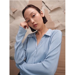 Bluse mit gesprenkelter Textur
