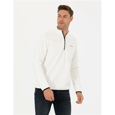Ekru Regular Fit Polar Sweatshirt