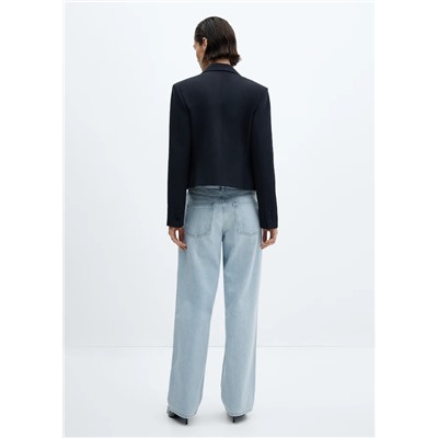 Jeans wideleg rotos decorativos