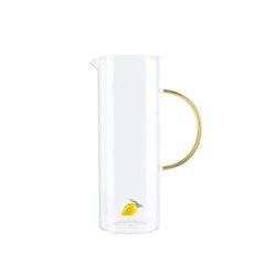 Monica Borosilikat Cam Sürahi - Sarı - 1000 ml