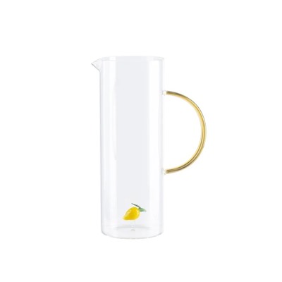 Monica Borosilikat Cam Sürahi - Sarı - 1000 ml