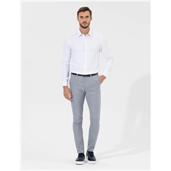 Lacivert Slim Fit Beli Lastikli Kanvas Pantolon