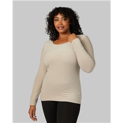 WOMEN'S HEAVYWEIGHT FLEECE BASELAYER SCOOP TOP