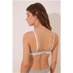 CHARMING Sujetador triangular algodón relleno gris
