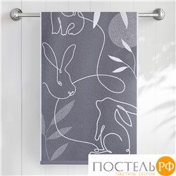 Полотенце "Самойловский Текстиль" 70/140 Зайцы (Полотенце СТ МХ42 70/140 Т194/8050 00)