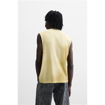 CAMISETA TANK PUNTO ESTAMPADO