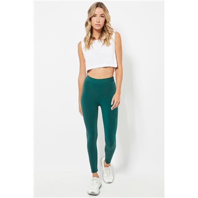 Leggings cintura alta - Verde oscuro