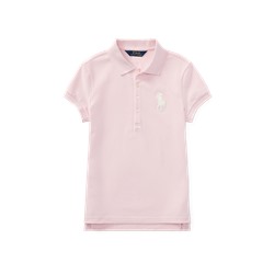 GIRLS 7-16 Big Pony Stretch Mesh Polo