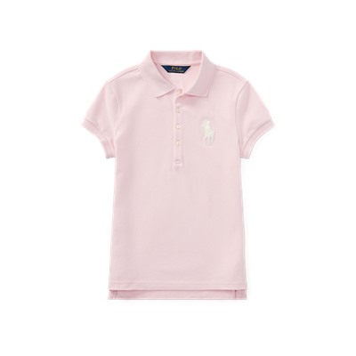 GIRLS 7-16 Big Pony Stretch Mesh Polo