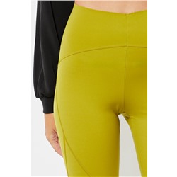 Leggings cintura alta - Verde oliva