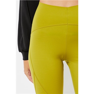 Leggings cintura alta - Verde oliva