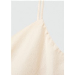 Top satinado tirantes finos