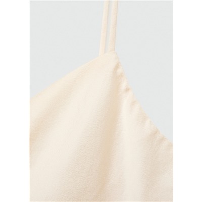 Top satinado tirantes finos