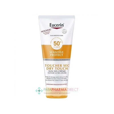 Eucerin Sun Protection Sensitive Protect Gel-Crème Toucher Sec SPF50+ 200ml