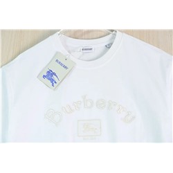 Мужская  хлопковая футболка с вышитыми буквами Burberr*y