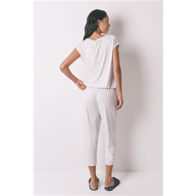 Pijama Capri viscosa gris soft touch
